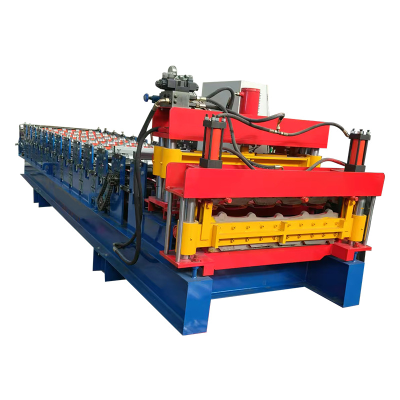 Fully Automatic 820 Glazed Tile Machine, Color Steel Roof Tile 820/840 Double Layer, Fast Tile Pressing Machine, Cold Bending Machine