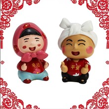 山西文化公仔摇头玩偶桌面车载摆件定做卡通树脂手办来图订制盲盒