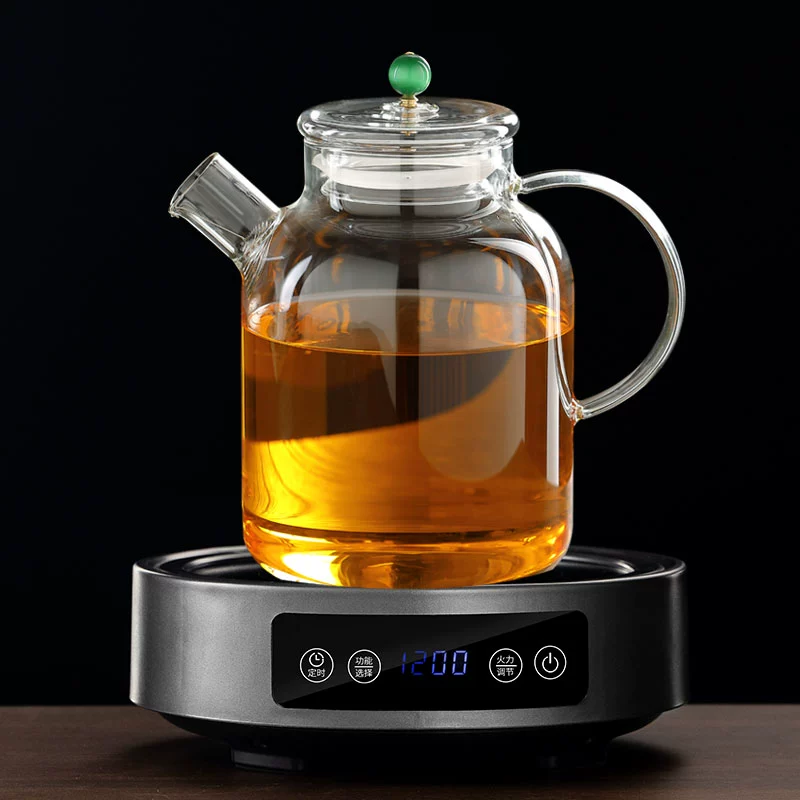 Glass teapot, capacious fruit flavored tea for home use, tea set