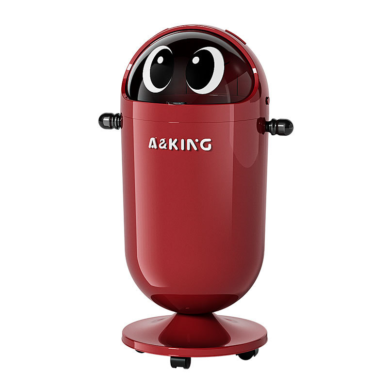 Fuente de fabricación de contenedores de basura de tapa invertida nuevos contenedores de basura domésticos de alta capacidad de doble barril con rodas sanitarias con cesta de papel alta