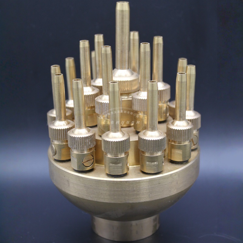 大批量供应可调花柱喷头 黄铜喷灌设备 可调三层花喷头一只起批