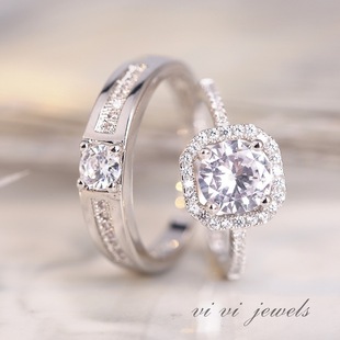 Silver wedding ring for beloved for men and women, wholesale