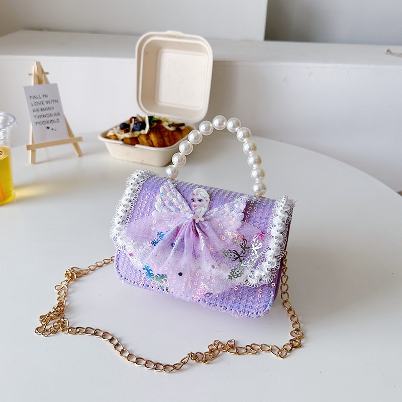 Bolsos populares de este año, bolsos accesorios de niñas, bolsos de perlas de moda, bolsos de hombro para niños coreanos.