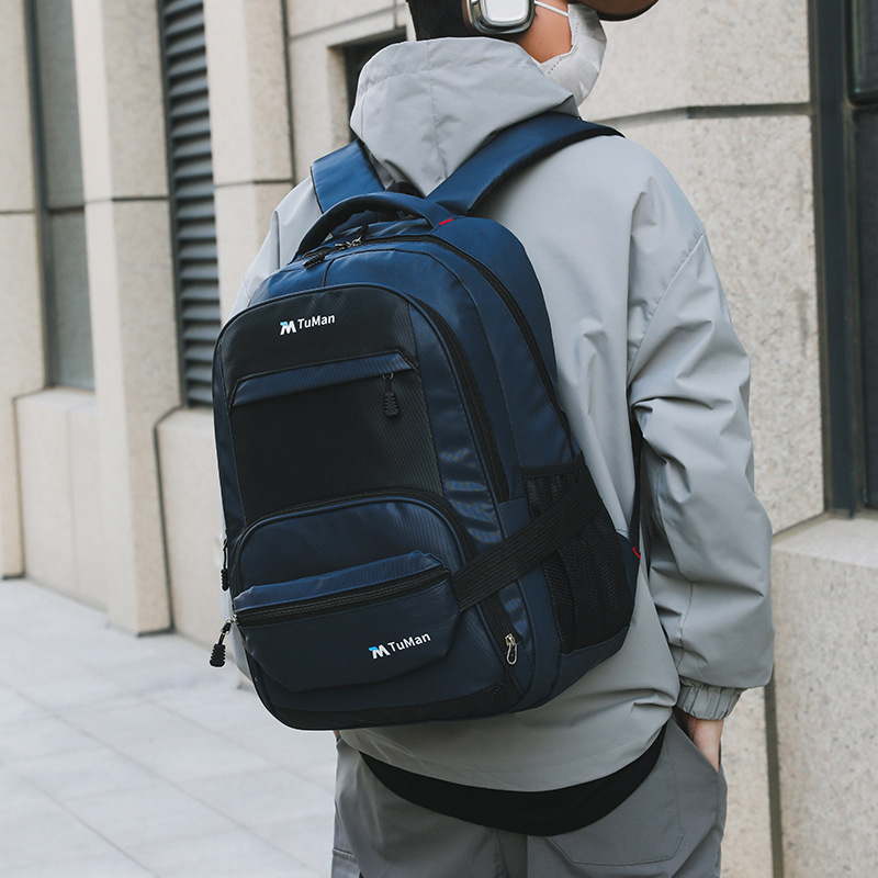 Mochila de gran capacidad simple mochila de estudiantes mochila de ocio mochila doble mochila de pecho inclinada mochila al por mayor