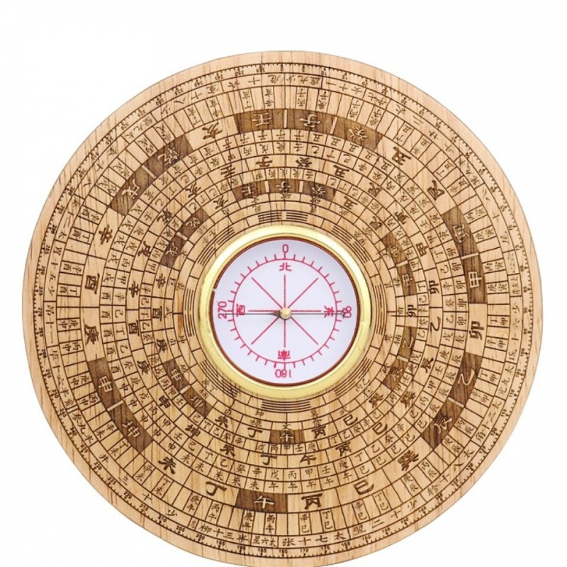 手工桃木罗盘三合综合高精度实用罗经仪2寸3寸5寸6寸7寸罗盘