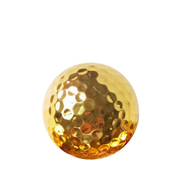 Bola de galvanoplastia de golf Bola chapada en oro Bola de plata regalo de golf ventas directas de la fábrica