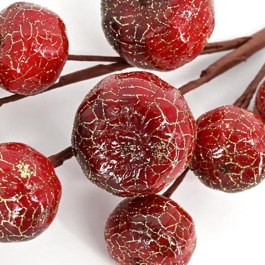 Envío Gratis, calabaza de nueve cabezas de tres puntas, manojo de polvo de oro, flor artificial para el hogar, Navidad, evento de Halloween, accesorios de calabaza