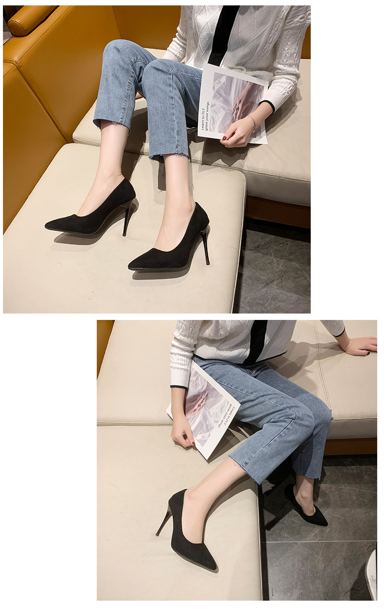 Women's Sexy Solid Color Point Toe Pumps display picture 7