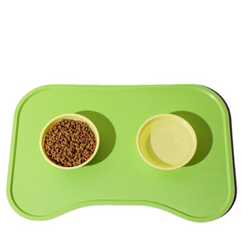 New Silicone Pet Placemat Dog Eating Anti-Spill Dog Mat Cat Mat Anti-Spill Waterproof Easy-to-Clean Pet Placemat