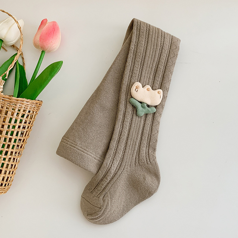 23 otoño nuevo patrón de diamante tulipán pantimedias los niños ajustable niñas desgaste exterior lindo polainas Calcetines