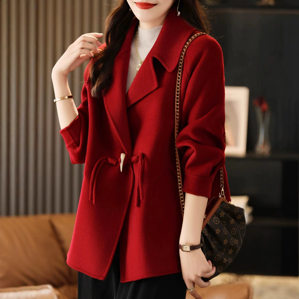 Woolen demi-season classic suit jacket, Korean style