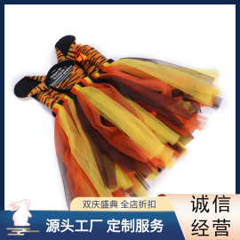 外贸新款儿童节节日氛围感舞台服 可爱小老虎蓬蓬裙儿童cos演出服