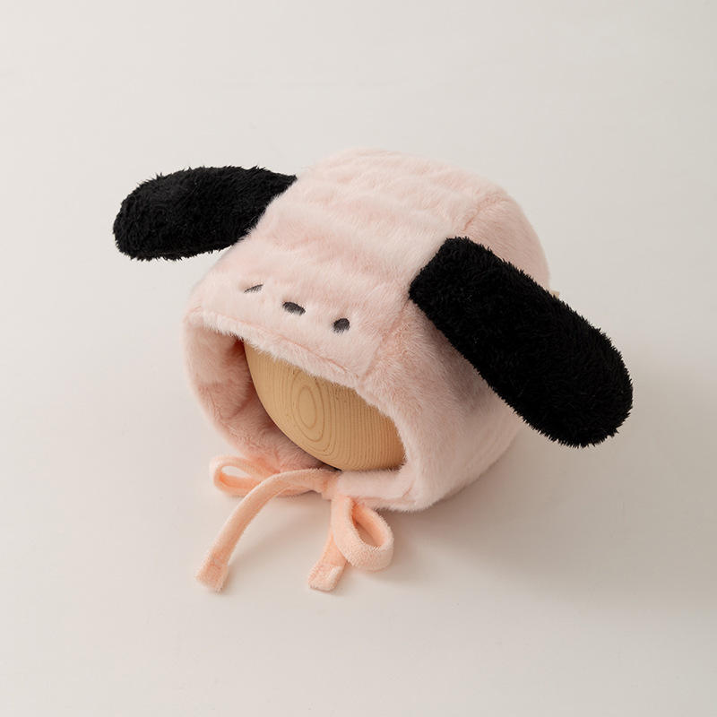 Invierno de peluche gorra de oídos para bebés lindos y super-hermosos perros gruesos calientes para niños y niñas a prueba de viento gorra Thunderfeng