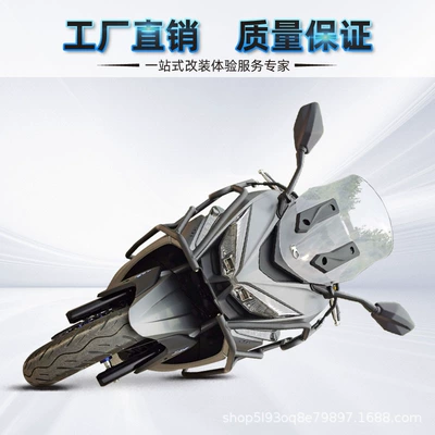 Motorcycle bumper: Tail Rack Silencer Guard