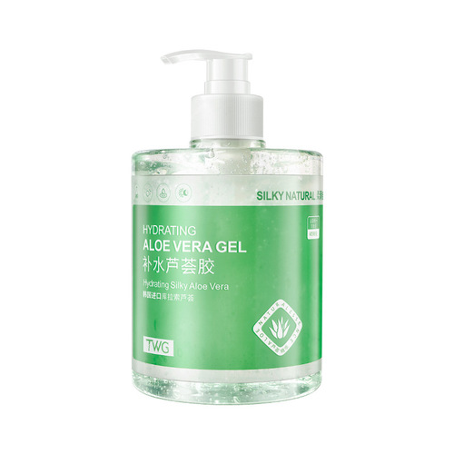 TWG aloe vera gel 500g large bottle hydrating and moisturizing aloe vera gel large capacity manufacturer wholesale