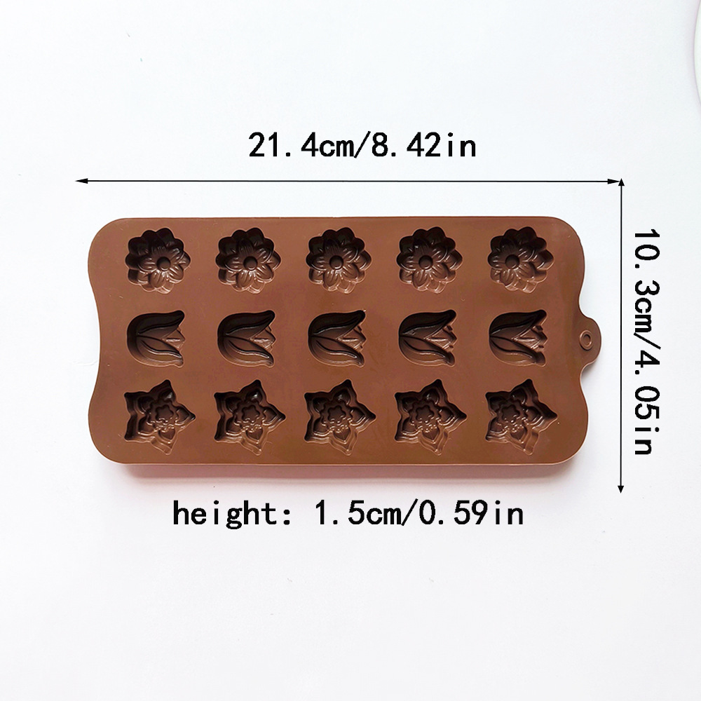 15 3 tipos de tulipas chocolate 680 molde de pastel molde de jabon de chocolate molde de pudín