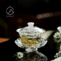 不烫手泡茶高档小清新盖碗