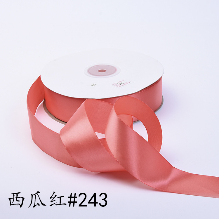 Fábrica directa de 3.8CM cinta de cifrado unilateral mano rosa cinta caja de regalo de flores envases accesorios de ropa