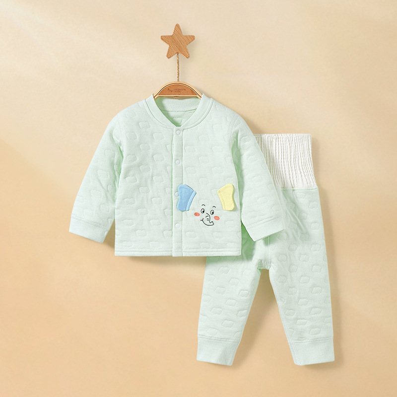Abrigos de otoño para bebés, pantalones de otoño para niños, invierno para niños, relleno de algodón para niños, cintura alta para niños, ropa interior caliente para bebés