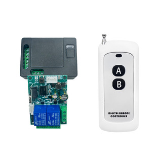DC12V24V2 road manual function remote control switch motor forward and reverse push-pull rod rolling door switch 433M