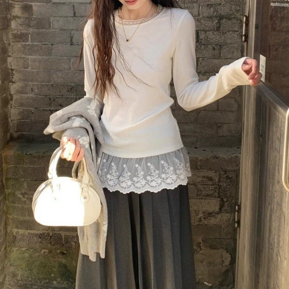 Французский чистый кружевной кружевной сшитый стек