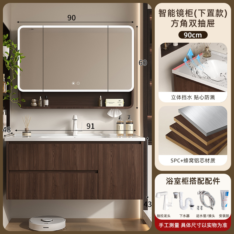 Cerámica medieval integral bañera gabinete de baño combinado lavabo gabinete lavabo lavabo lavabo