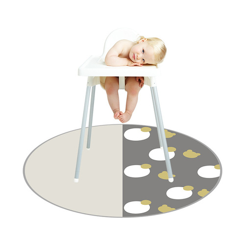 Baby non-slip floor mat high dining chair mat picnic mat table mat waterproof thickened baby round play mat crawling mat