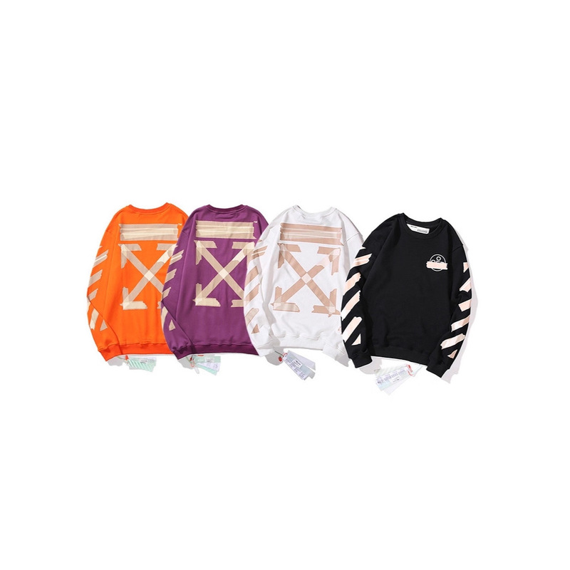 Three Complete Standards, High Version Off-White Cross Arrow New Men's and Women's Couple Hoodies and Sweatshirts Collection