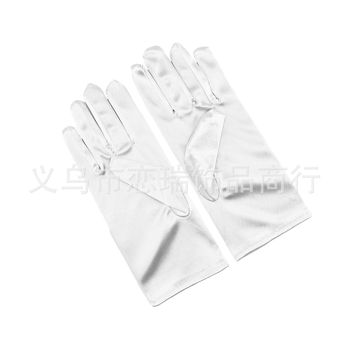 Vestido de color sólido guantes satin guantes de novia guantes de Halloween maquillaje fiesta damas guantes cortos