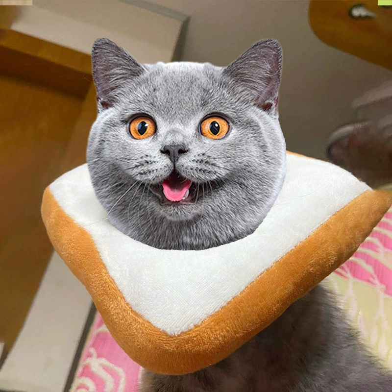 Тост хлеб для домашних кошек, собак, Элизабет, кольцо, мягкая крышка для головы, анти-лизающий ошейник для укуса, регулируемые товары для домашних животных