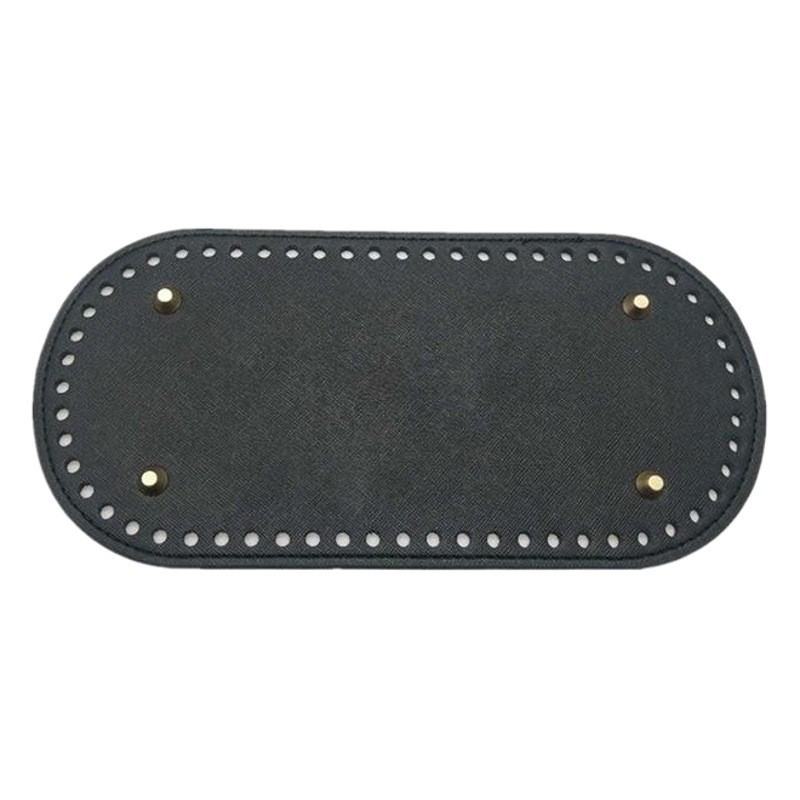 Hao Meng hardware wholesale diy Hyuna woven material bag accessories cross grain leather 25*12cm bag bottom