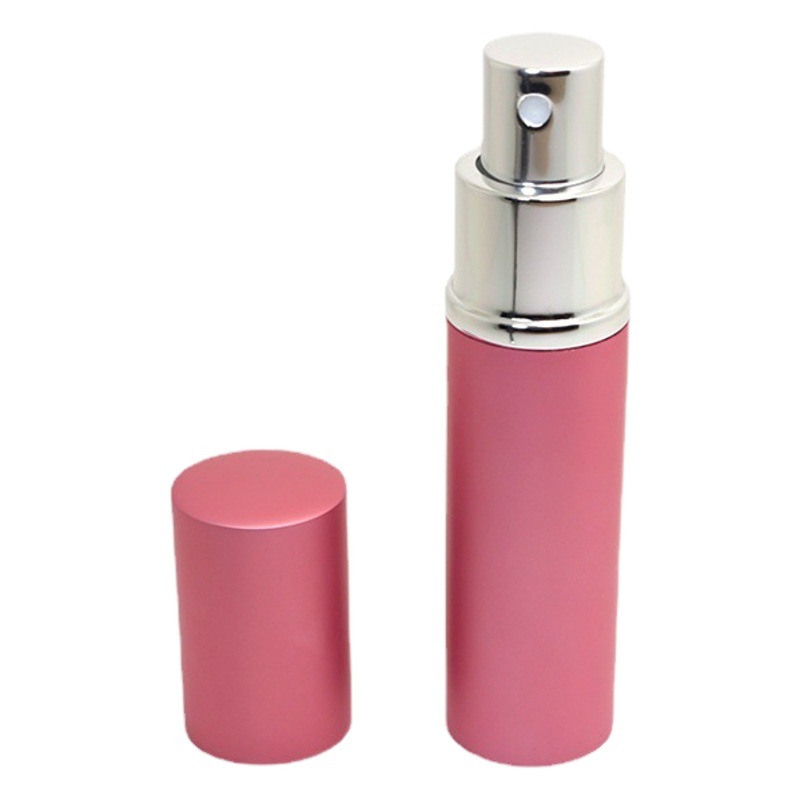 En stock suministro 10ml perfume sub-botella vacía botella de spray portátil botella de spray botella de vidrio de tubo de aluminio de metal