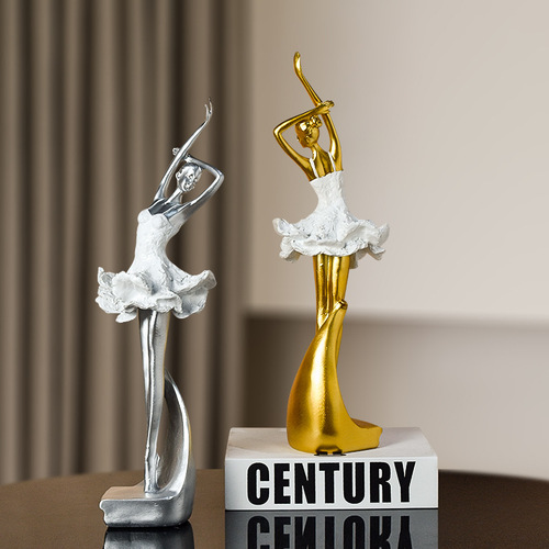 Nordic art cute girly heart ballerina girl small ornaments creative children's room desktop decoration gifts