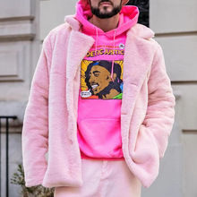 Pink stylish men's coat���Ђ��Էۼt�ٴ���_��ë�q����