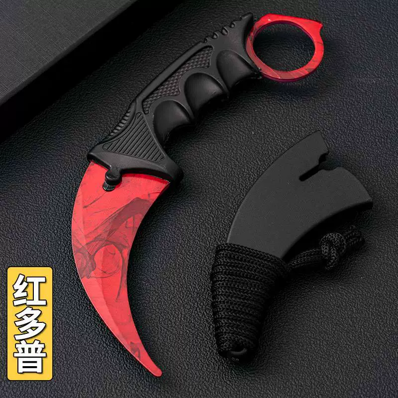 Фабричная оптовая продажа нож-пасть CSGO для тренировки выживания, многофункциональный уличный прямой нож
