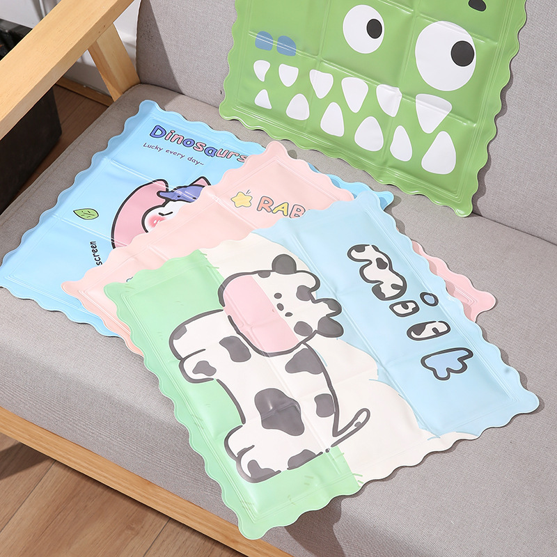 Summer cooling ice pad PVC cartoon cooling seat cushion student classroom ice crystal cool car chair cushion pet ice pad