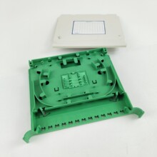 12芯迷你型一体化熔接盘空盘24芯光纤熔纤盘可配SC/FC法兰尾纤