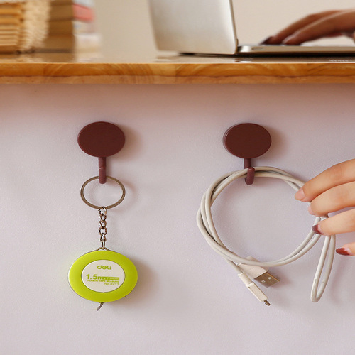 Powerful cute hook Nordic style kitchen bathroom hook sticky hook no punching wall adhesive convenient door behind the hook