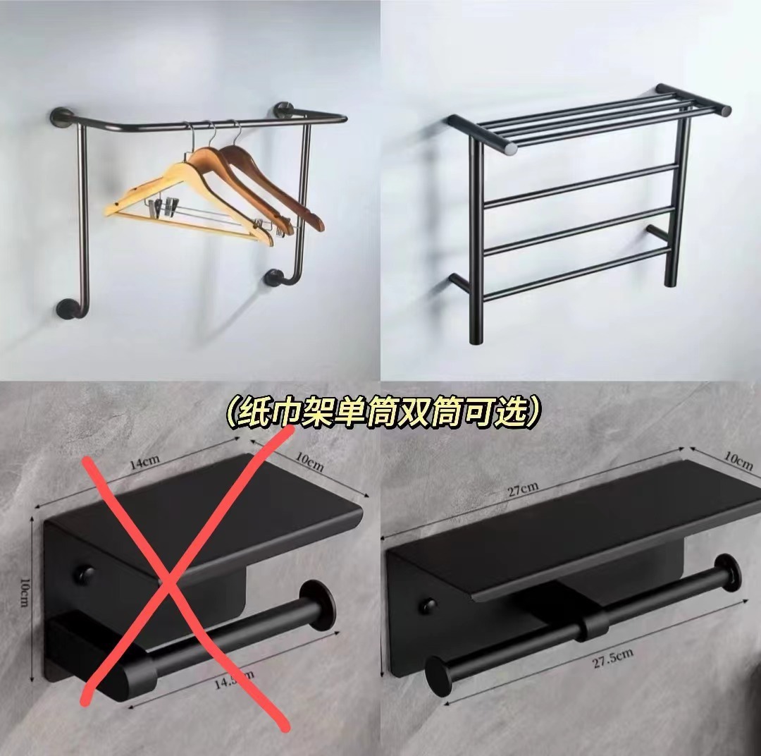 Hotel de temporada percha de ropa de acero inoxidable percha de ropa de baño de hotel ingeniería de baño percha de ropa mayorista