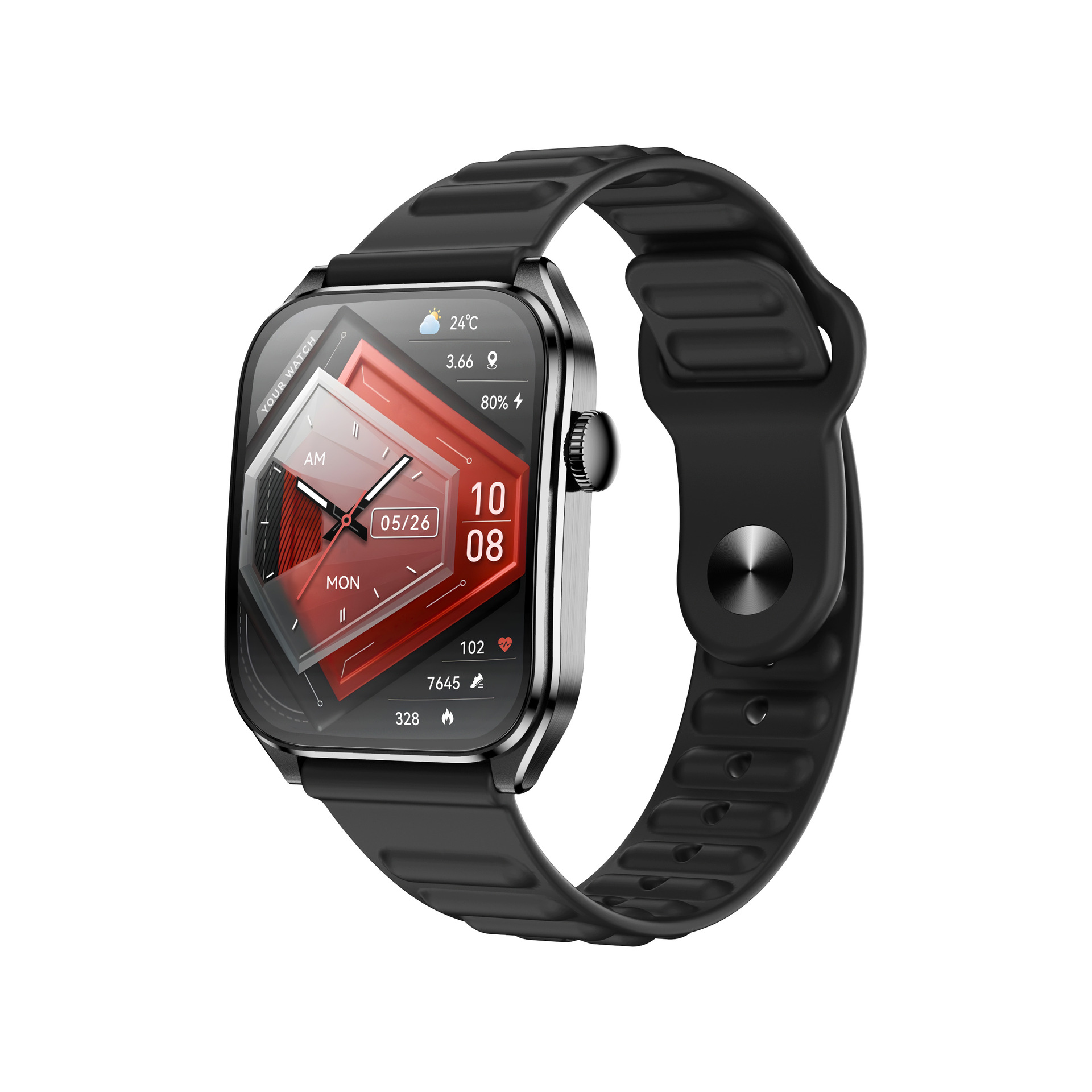 Smartwatch mit Bluetooth-Anruffunktion, Herzfrequenzmessung und Benachrichtigungen – Direktvertrieb ab Werk Huaqiangbei_voghion.com