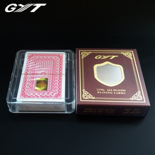 GYT939塑料扑克牌PVC双面磨砂防水可水洗桥牌小字扑克棋牌室用
