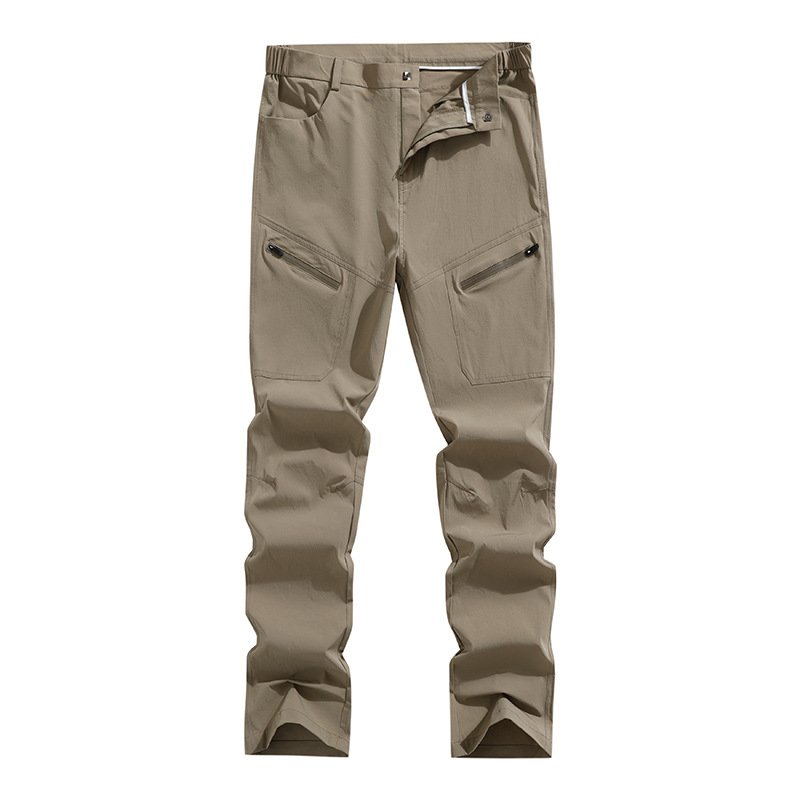 Quick-Dry Pants Summer Outdoor Stretch Breathable Men's Hiking Thin Casual Sports Trekking Fishing Long Pants Trendy