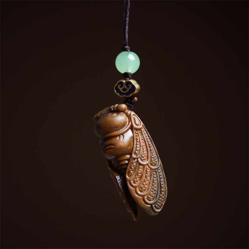 녹색 백단향 블록버스터 펜던트