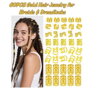 R 92051 Dirty Braid Hair Rings �K�p�l�h �W���羳���R�d