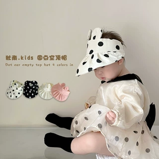 秋南 婴儿遮阳帽女童防紫外线空顶帽宝宝帽子太阳帽儿童防晒帽