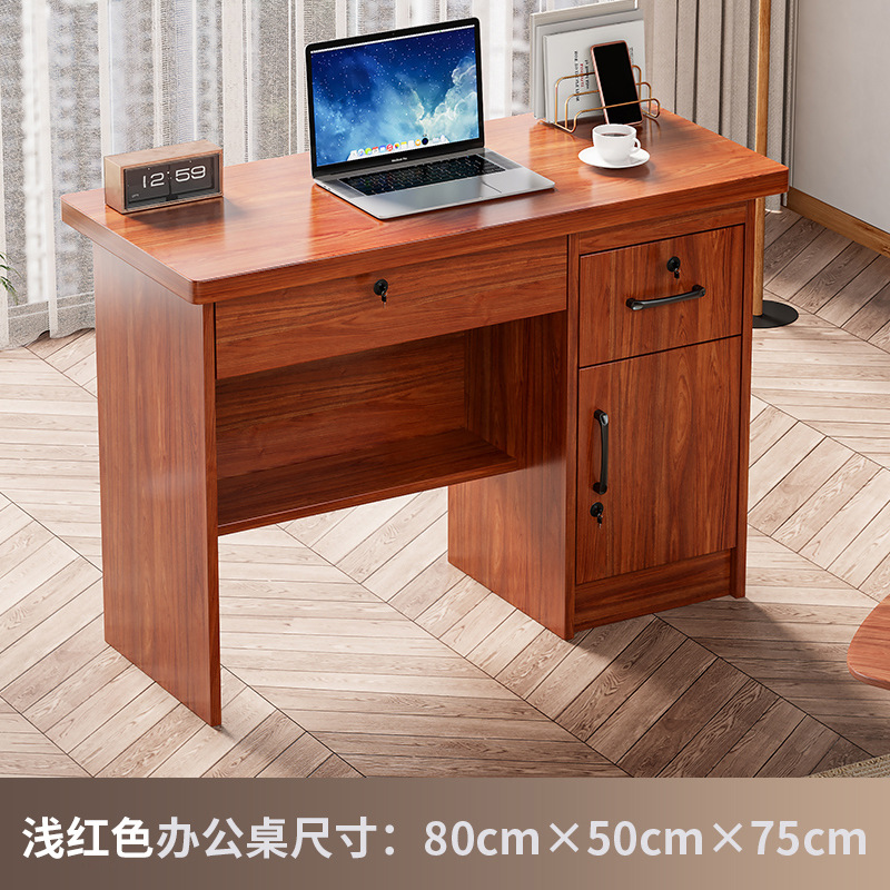 0.8 m 라이트 레드 책상