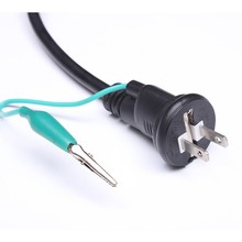 日規兩插三芯帶地線電源線 日標插頭線 1.5米0.75平方線