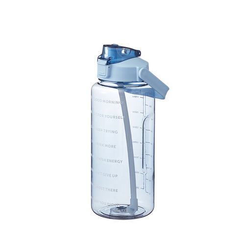 Large Capacity 2L Space Cup Summer Fitness Sports Straw Cup Super Large Water Bottle Portable High Temperature Resistant Water Cup