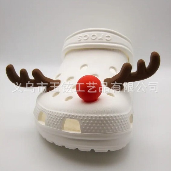 Cross Reindeer Charms for Crocs Gift Set Hole Shoes Christmas Elk Accessories