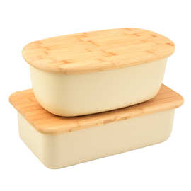 大号面包保鲜盒奶酪法棍吐司收纳盒户外点心便携塑料存储盒批发
